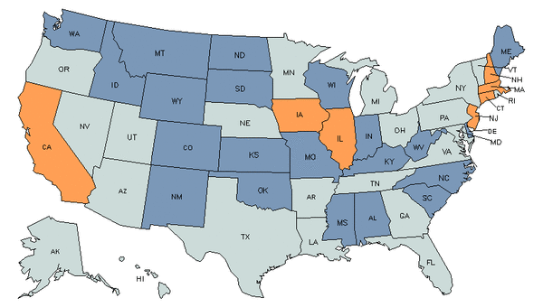 Mapa del estado para Tesoreros e Interventores