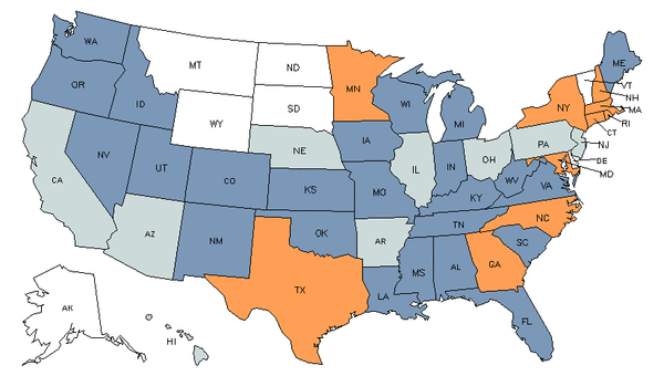 Mapa del estado para Gerentes de Compensaciones y Beneficios