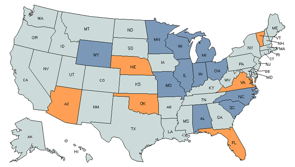 Mapa del estado para Especialistas en Asuntos Normativos