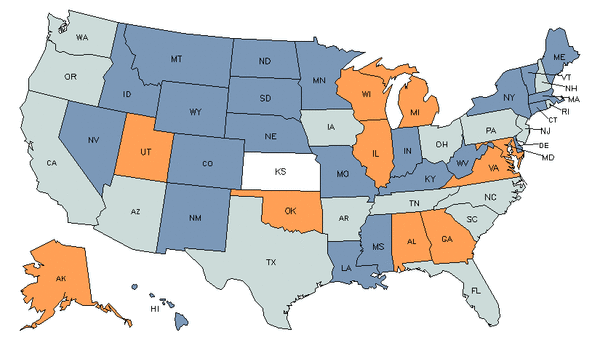 Mapa del estado para Especialistas en Logística