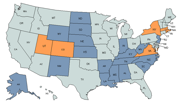 Mapa del estado para Planificadores de Reuniones, Convenciones, y Eventos