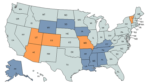 Mapa del estado para Especialistas en Apoyo Técnico para Usuarios de Computadoras