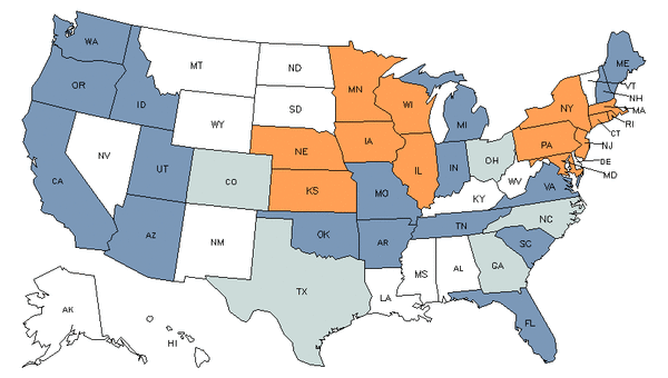 Mapa del estado para Actuarios
