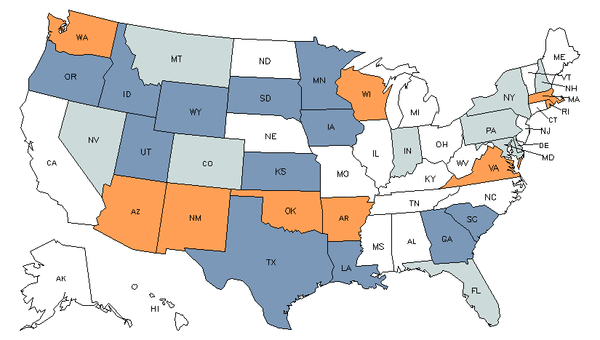 Mapa del estado para Radiólogos