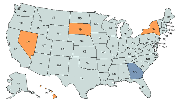 Mapa del estado para Ordenanzas y Empleados de Limpieza