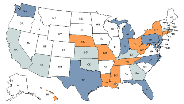 Mapa del estado para Operadores Telefónicos