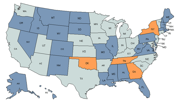 Mapa del estado para Oficinistas de Producción, Planificación, y Expedición