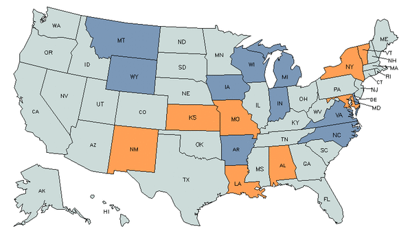 Mapa del estado para Secretarios y Asistentes Administrativos