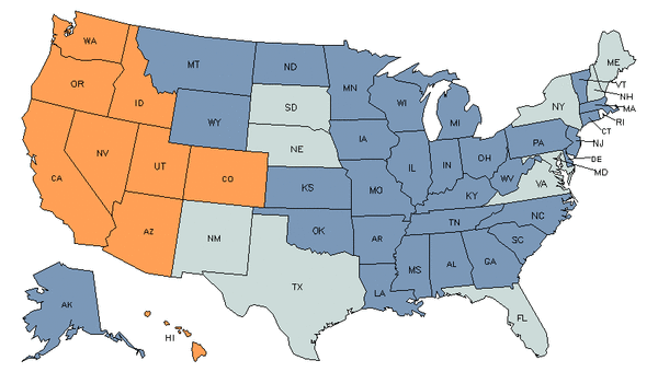 Mapa del estado para Instaladores de Paneles de Yeso y Paneles Acústicos de Techo