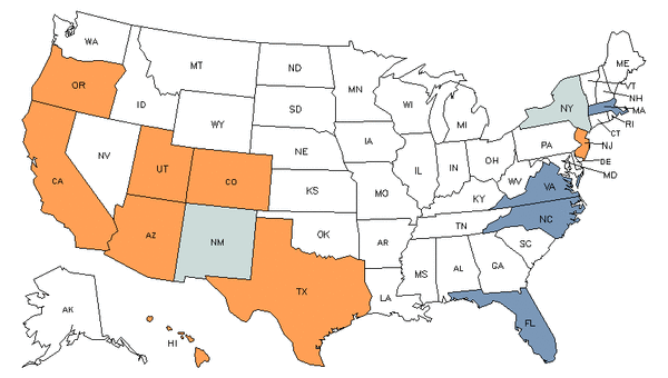 Mapa del estado para Instaladores de Sistema Solar Fotovoltaico