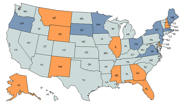 Mapa del estado para Instaladores y Reparadores de Equipo de Telecomunicaciones