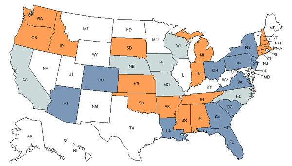 Mapa del estado para Rectificadores, Limadores y Afiladores de Herramientas