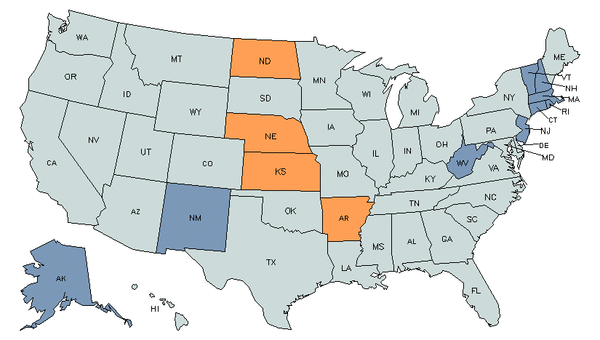 Mapa del estado para Limpiadores de Vehículos y Equipo